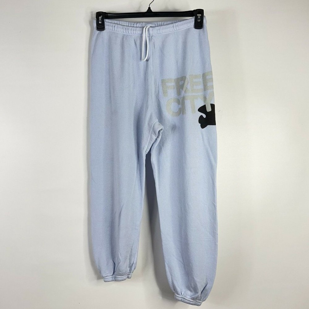 Free City Life Nature Love SuperVintage OG Sweatpants Blue Sweats Women’s Sz S